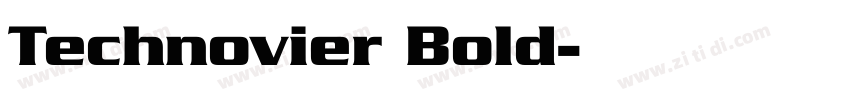 Technovier Bold字体转换